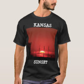 Kansas Red Sunset Mannen T-Shirt (Voorkant)