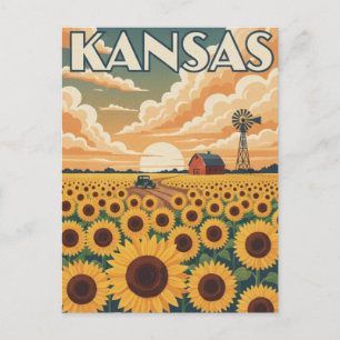 Kansas Reizen Briefkaart