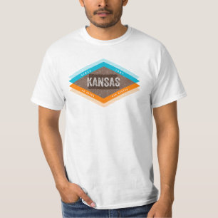 Kansas  Retro Mid Century Modern T-shirt