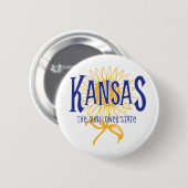 Kansas Ronde Button 5,7 Cm (Voorkant /achterkant)