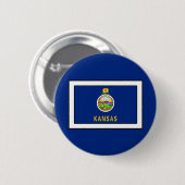 Kansas Ronde Button 5,7 Cm (Voorkant /achterkant)