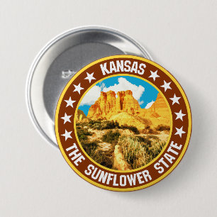 Kansas Ronde Button 7,6 Cm