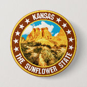 Kansas Ronde Button 7,6 Cm (Voorkant)