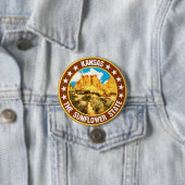Kansas Ronde Button 7,6 Cm (In situ)