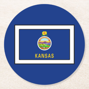 Kansas Ronde Kartonnen Onderzetter
