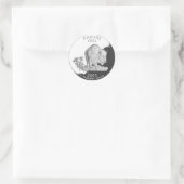 Kansas Ronde Sticker (Tas)