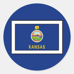 Kansas Ronde Sticker