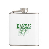 Kansas Roots Word Art Heupfles (Voorkant)