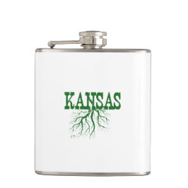 Kansas Roots Word Art Heupfles