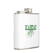 Kansas Roots Word Art Heupfles (Rechts)