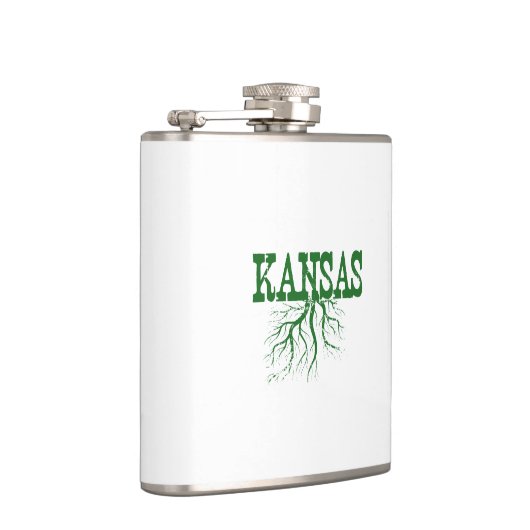 Kansas Roots Word Art Heupfles (Rechts)