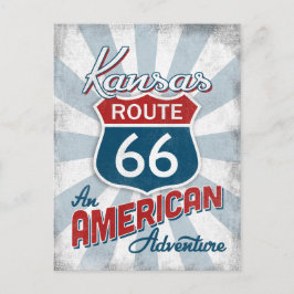 Kansas Route 66 Amerika Briefkaart