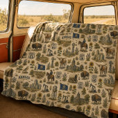Kansas Route 66 Hartelijk Hartland Fleece Deken