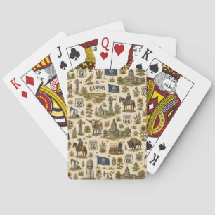 Kansas Route 66 Lucky Prairie Pokerkaarten