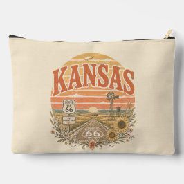 Kansas Route 66 Prairie Road Organizer Etui