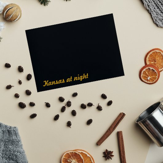 Kansas 's nachts briefkaart