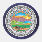 Kansas Seal Magneet (Voorkant)