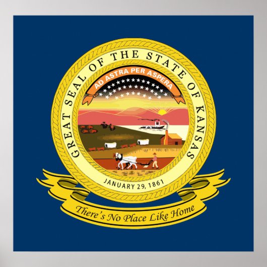 Kansas Seal Poster (Voorkant)