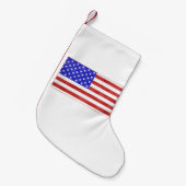 Kansas Shaped American Flag Kleine Kerstsok (Voorkant (Hangend))