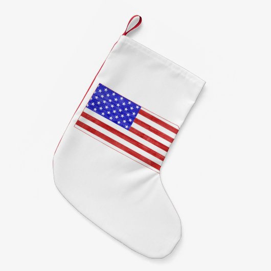 Kansas Shaped American Flag Kleine Kerstsok (Voorkant (Hangend))