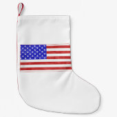 Kansas Shaped American Flag Kleine Kerstsok (Voorkant)