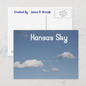 Kansas Sky Briefkaart (Voorkant / Achterkant)