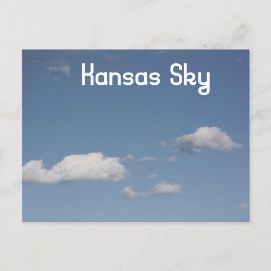 Kansas Sky Briefkaart (Voorkant)