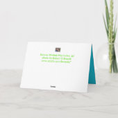 Kansas Snowy Country Hay Bales KERSTMIS KAART (Achterkant)