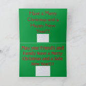 Kansas Snowy weide met een Barn Feestdagen Kaart (Binnen)