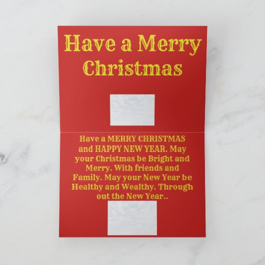 Kansas Snowy Wooden Fence Wenskaart Kaart (Binnen)