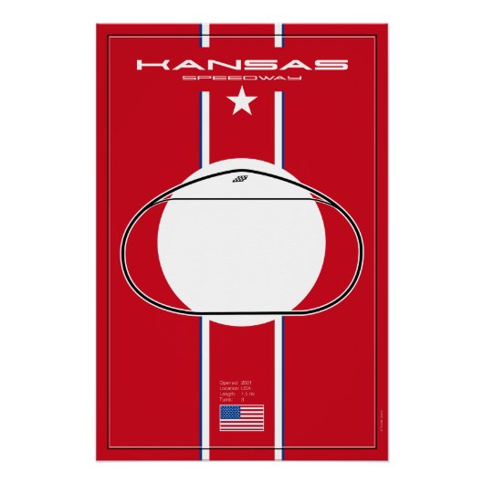 Kansas Speedway Perfect Poster (Voorkant)