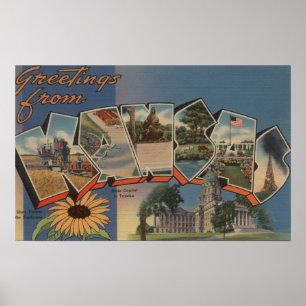 Kansas (Staatskapitaal/Bloem) Poster