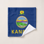 Kansas Staatsvlag Bad Handdoek (Wasdoekje)
