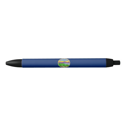 Kansas Staatsvlag Blauwe Inkt Pen (Voorkant)