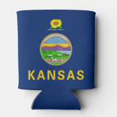 Kansas Staatsvlag Blikjeskoeler (Achterkant)