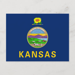 Kansas Staatsvlag Briefkaart