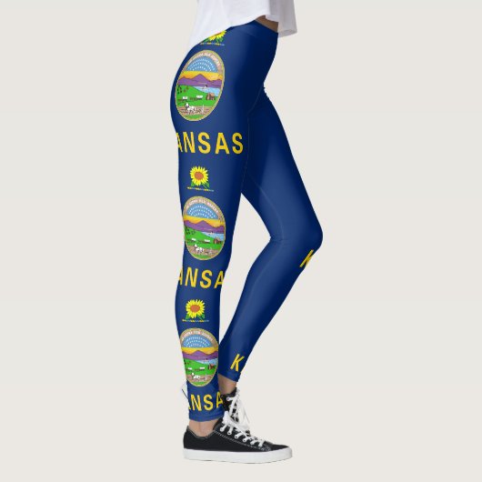 Kansas Staatsvlag Leggings (Rechts)