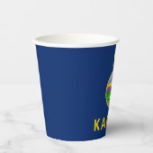 Kansas Staatsvlag Papieren Bekers (Voorkant)