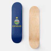 Kansas Staatsvlag Persoonlijk Skateboard (Voorkant)