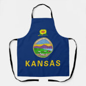 Kansas Staatsvlag Schort (Voorkant)
