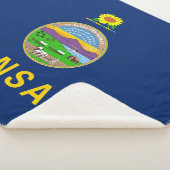 Kansas Staatsvlag Sherpa Deken (3/4)