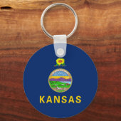 Kansas Staatsvlag Sleutelhanger (Achterkant)