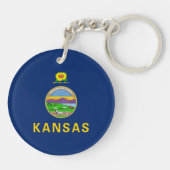 Kansas Staatsvlag Sleutelhanger (Achterkant)