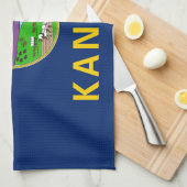 Kansas Staatsvlag Theedoek (Quarter Fold)