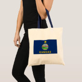 Kansas Staatsvlag Tote Bag (Voorkant (product))