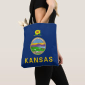 Kansas Staatsvlag Tote Bag (Dichtbij)