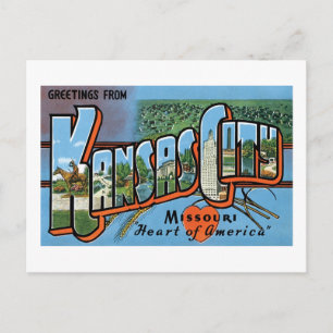 Kansas-stad Briefkaart