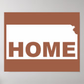 Kansas startpunt weg Poster staat (Voorkant)