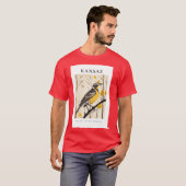 KANSAS State Bird Western Meadowlark T-shirt (Voorkant volledig)
