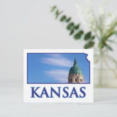 Kansas State Capitol Briefkaart (Staand voorkant)